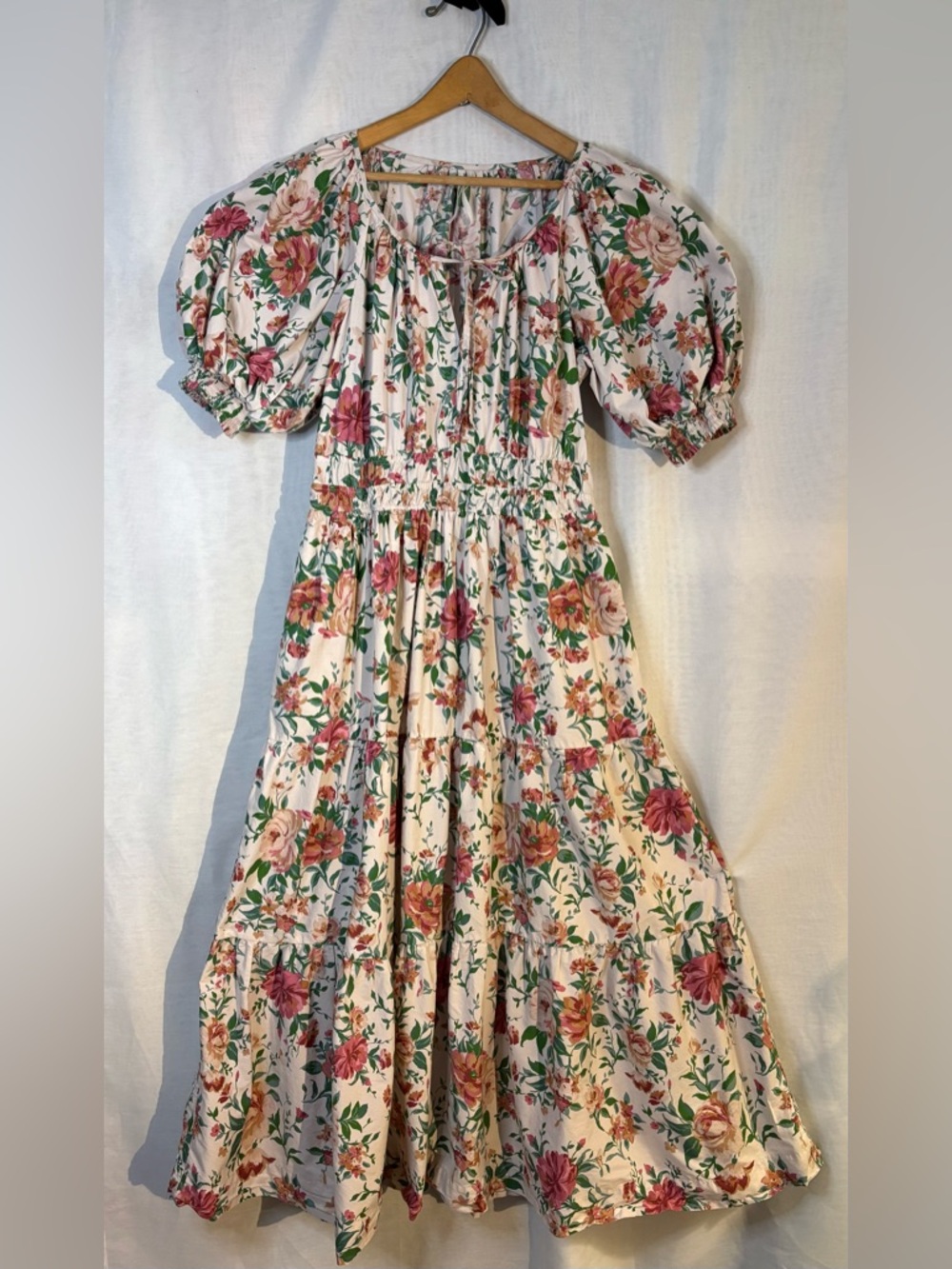Anthropologie Somerset Maxi dress Puff Sleeve edition. Like new.